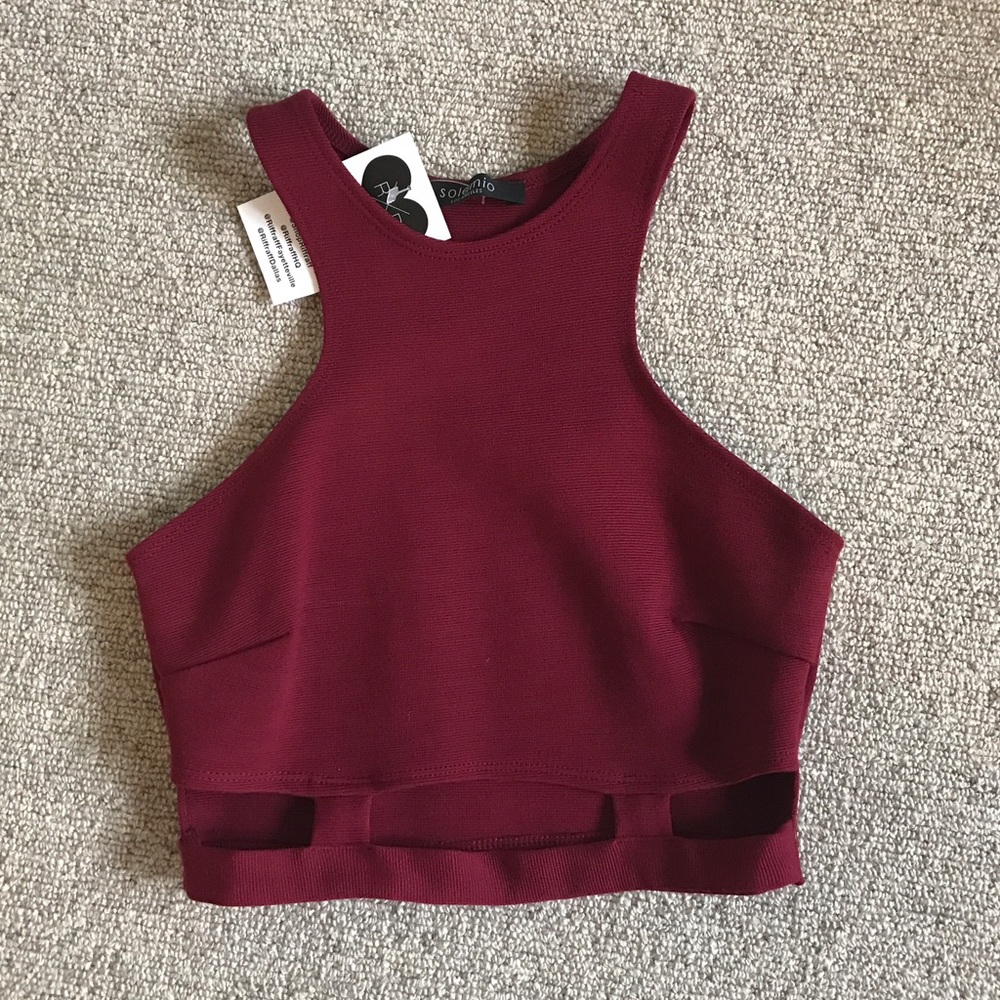 Wine crop top